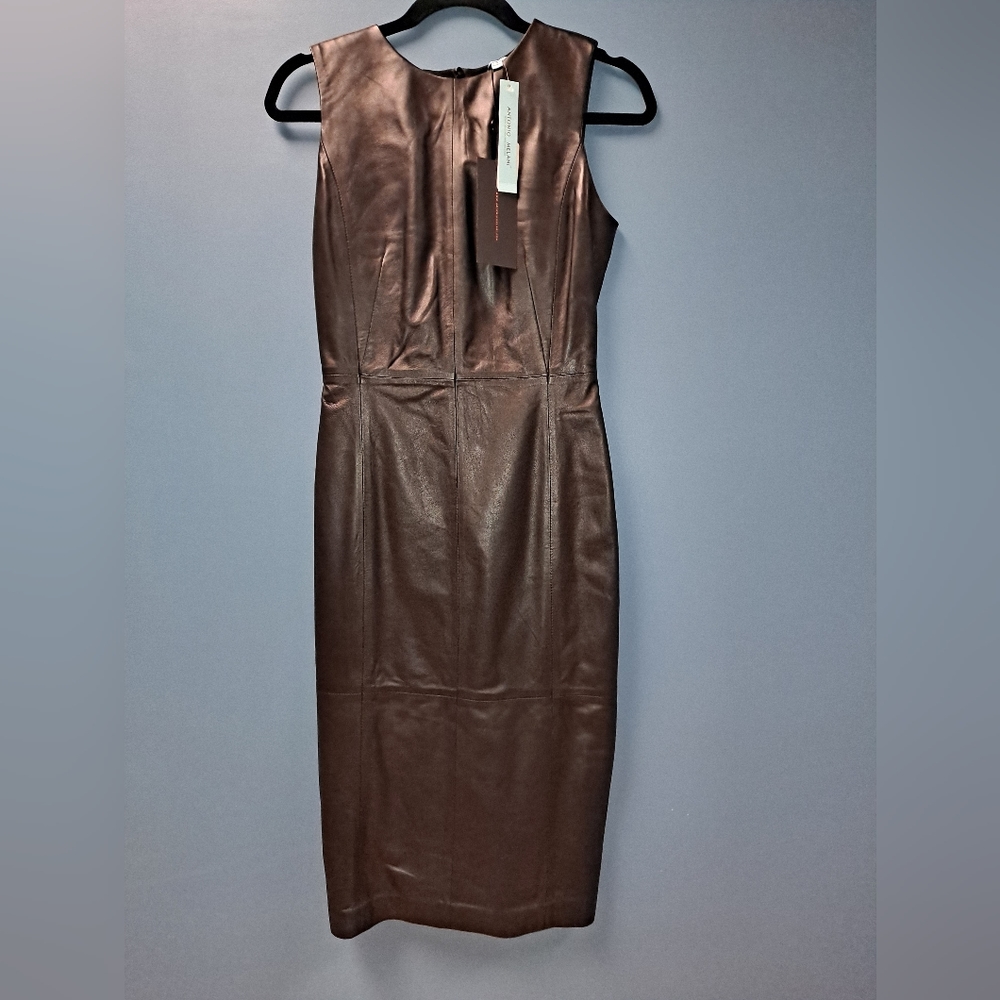 Leather Dress, Black Size 0